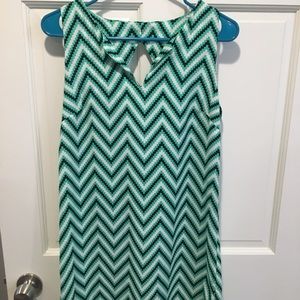Peppermint Green Diamond Back Shift Dress